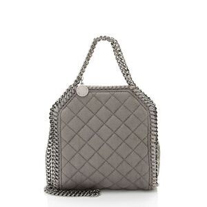 Stella McCartney Quilted Shaggy Deer Falabella Tiny Tote